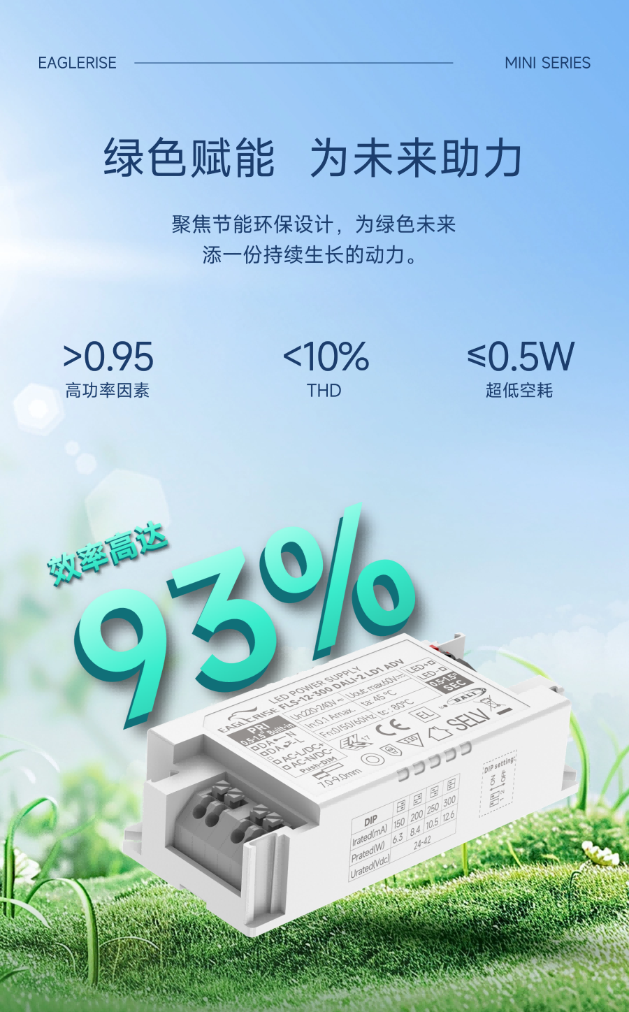 高效节能，智控调光！迷你型高效DALI-2电源系列全新上市