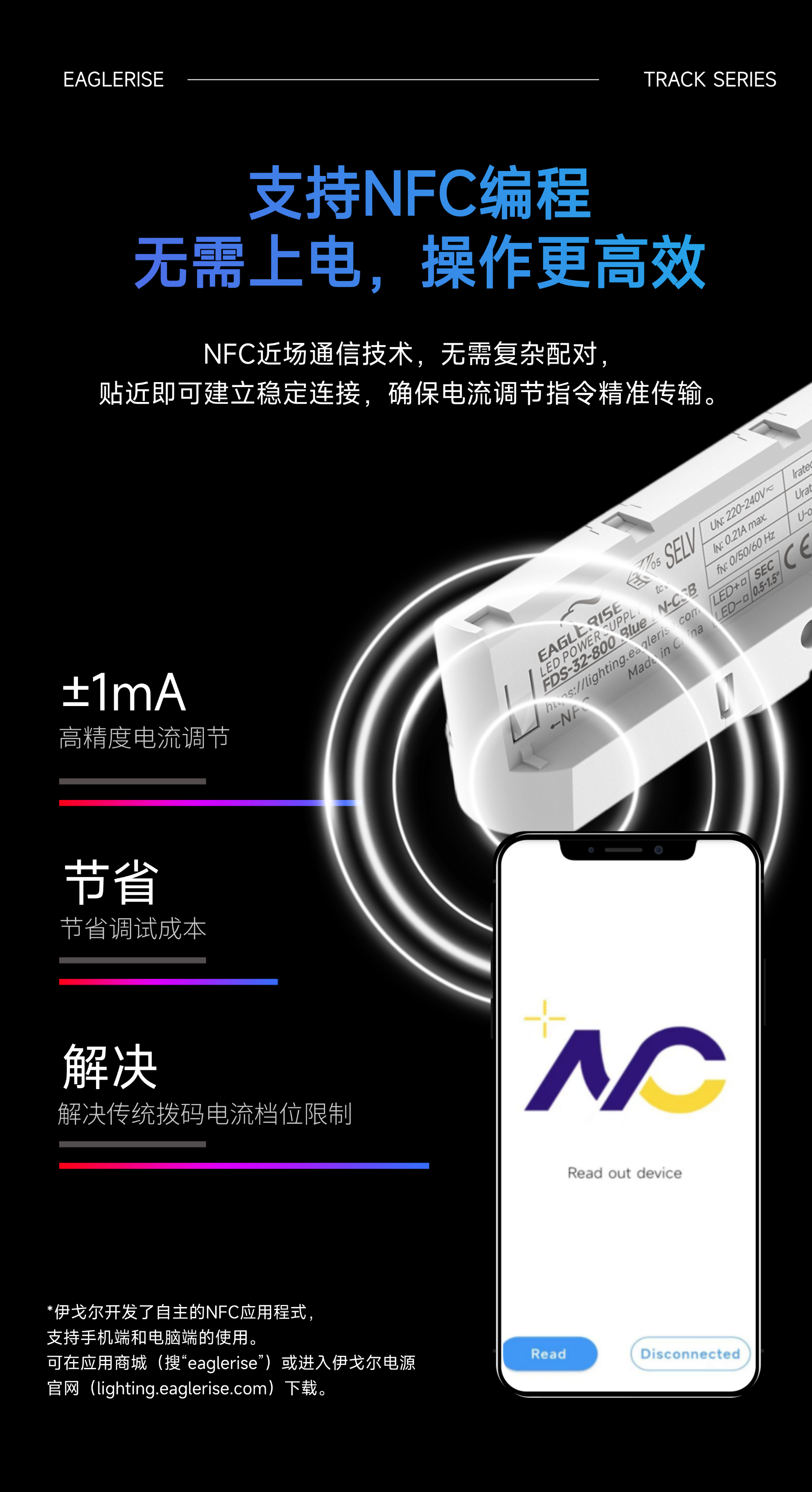 CASAMBI无线智能调光NFC导轨电源全新上市